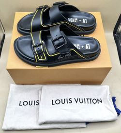 Louis Vuitton x NBA Leather slides