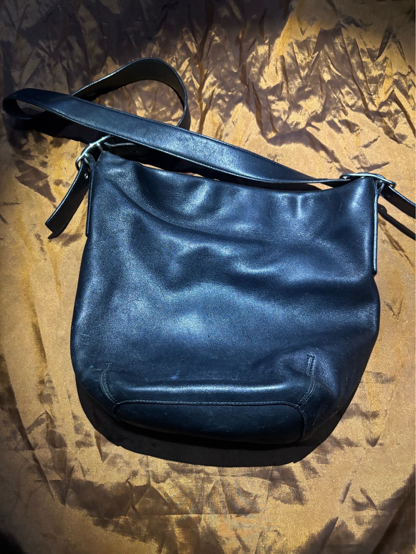 Leather coach bag
