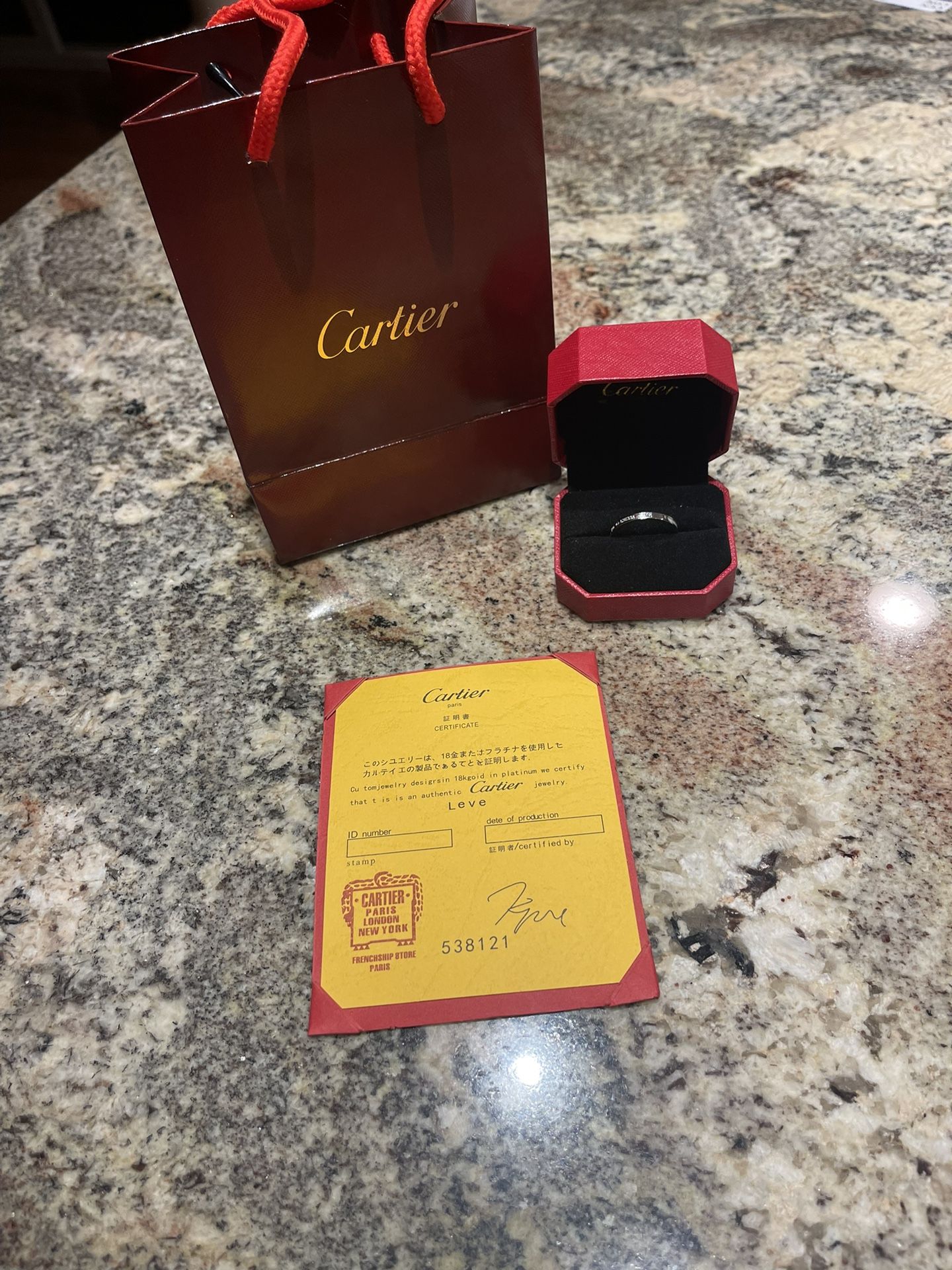 Cartier Women’s Ring Size 8