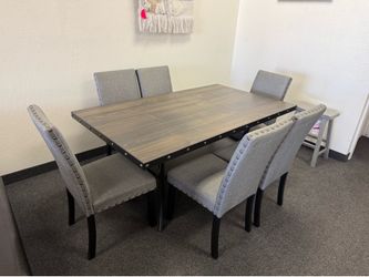 Dining table with 6 chairs