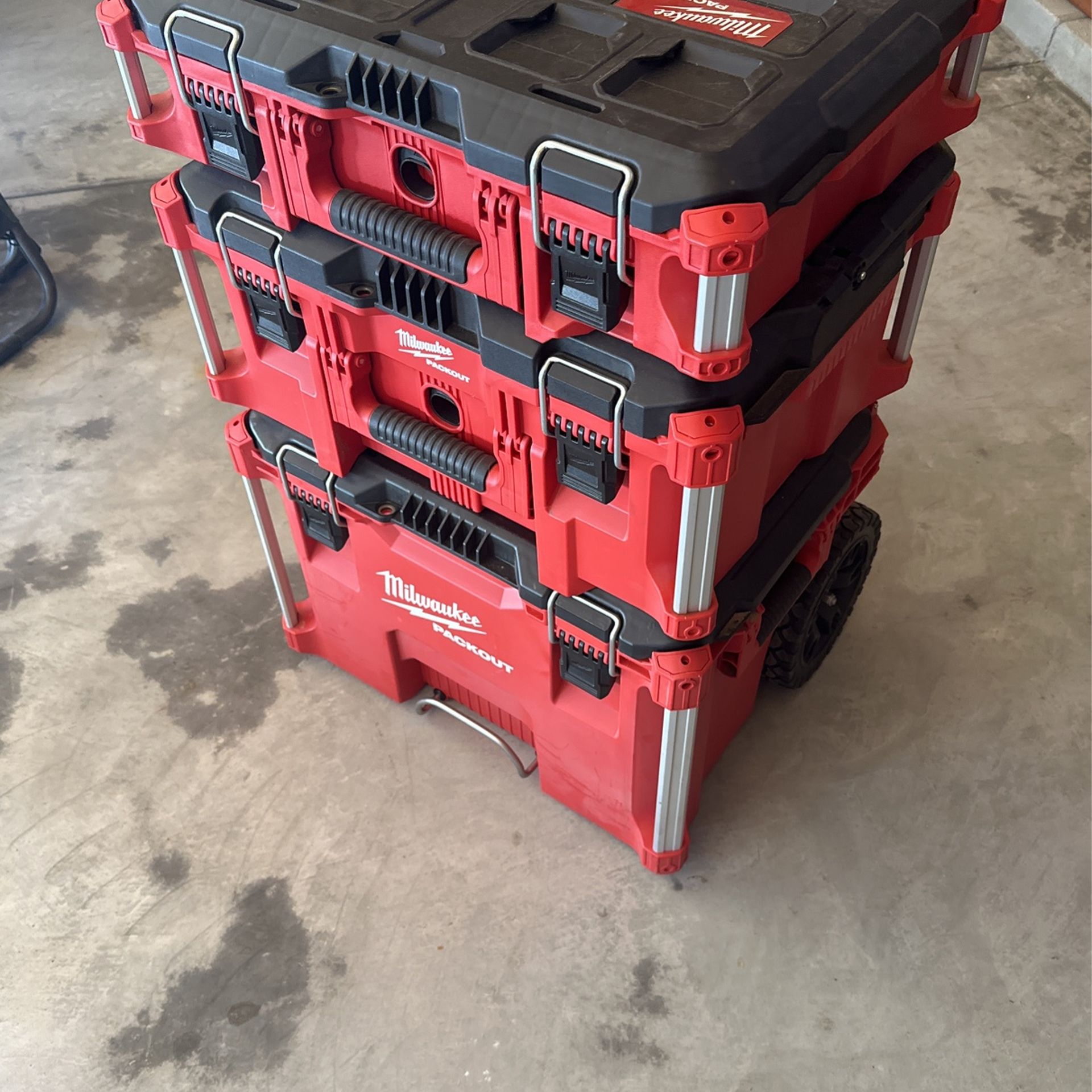 Milwaukee Packout 3 Cases for Sale in Fontana, CA - OfferUp