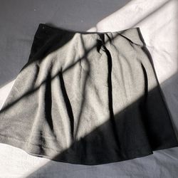 Black Suede Mini Skirt