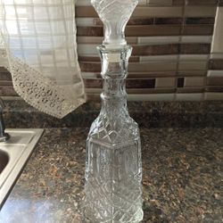 Wine Bottle Glass With Glass Top