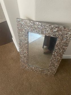 Mother of Pearl Mosaic Tile Wall Mirror