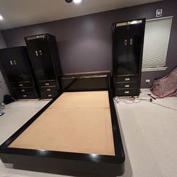 Black Queen Platform Bedroom Set – Solid, Heavy & Sturdy