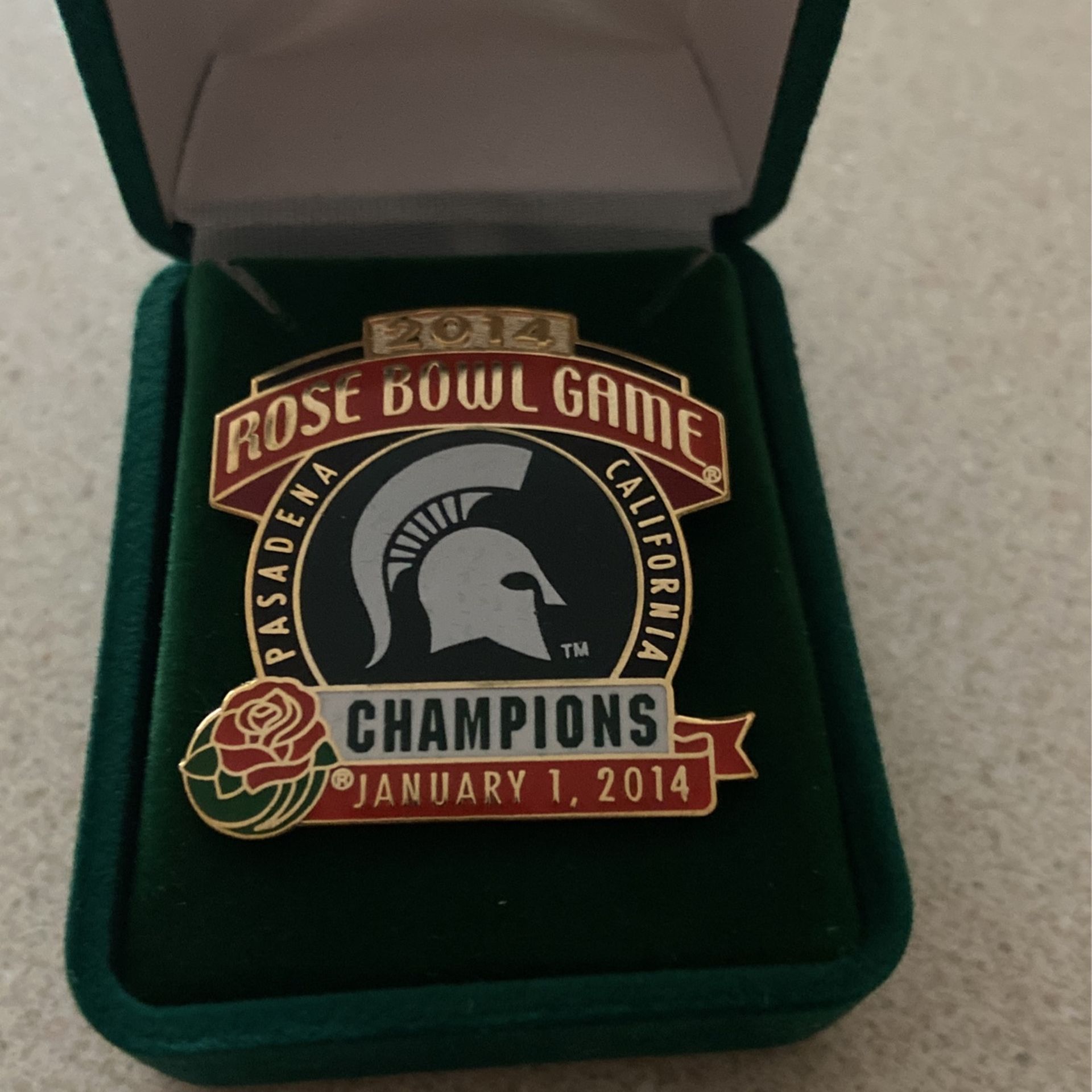 2014 MSU Rose Bowl Champions pin