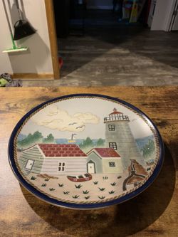 Decorative Light House Plate