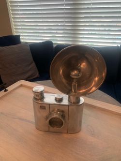 Pewter Decorative Camera