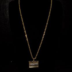 Gold Last Supper Rope Chain 