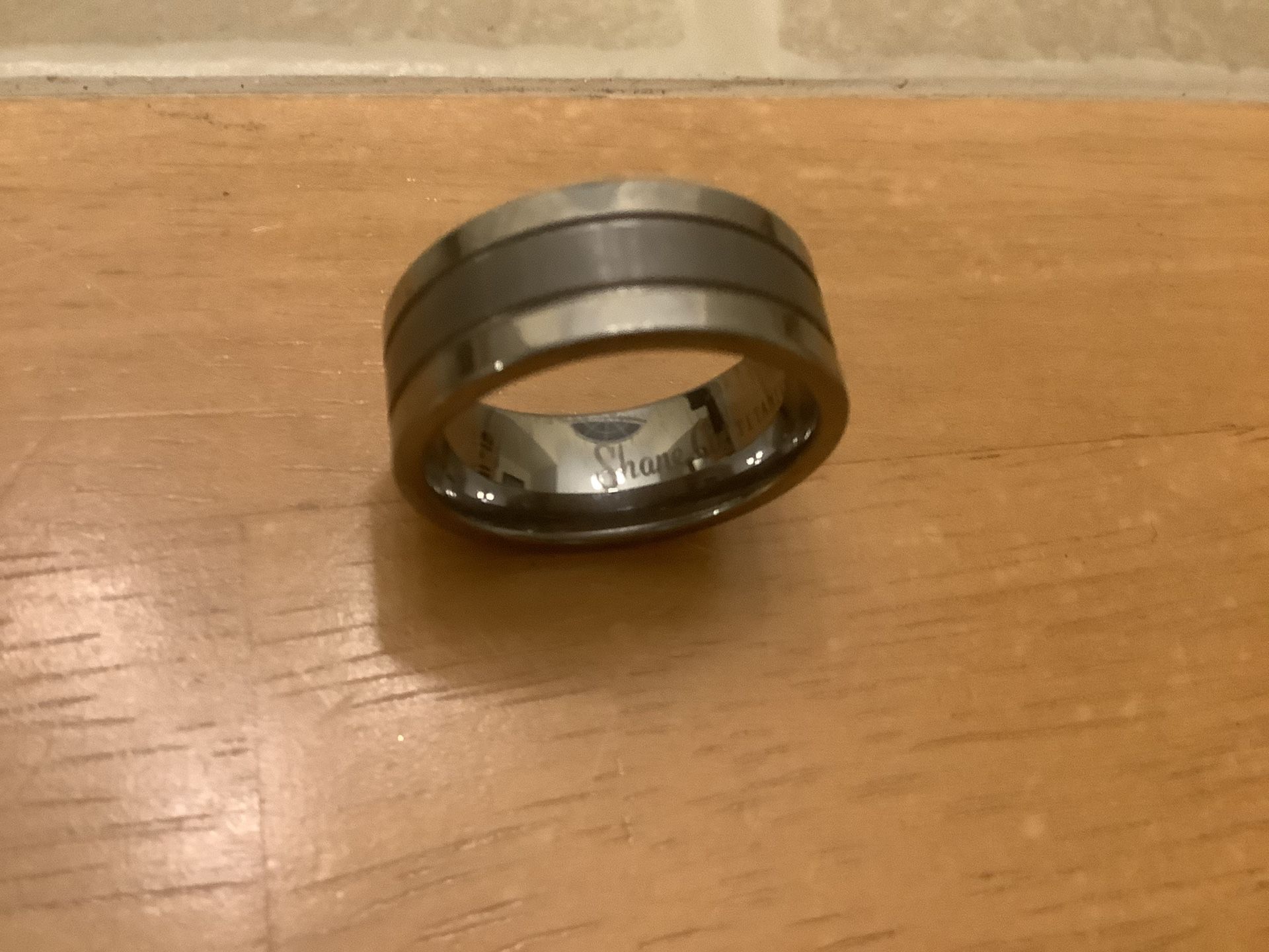 Mens  ring , made by Shane Co, Titanian