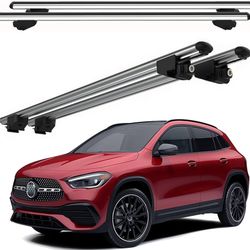 Car Roof Rack Cross Bars for Mercedes GLA-Class 2014-2024 Aluminum Cross Bar for Rooftop Luggage Kayak Canoe Bike Snowboard