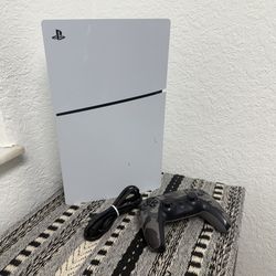 Sony PS5 Digital Edition 1TB Console  with Dual Sense Controller- White CFI-2015