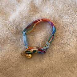 rainbow kitten breakaway collar (with bell)