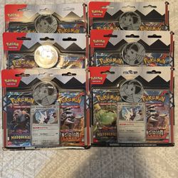 6 Pokemon TCG 2-Pack Blister Bundles - Twilight Masquerade & Obsidian Flames