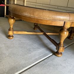 Leather Coffee Table Measures  40x40x20