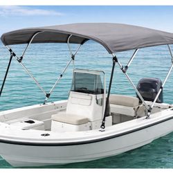 RVGE Speed 3 Bow Bimini Top – Grey – 6ft – Fits 73”–78” Wide – Brand New
