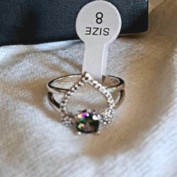 925 Sterling Silver Rainbow Topaz 