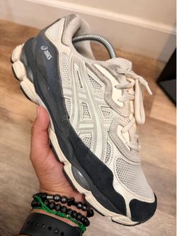 Asics Gel-NYC White Smoke Grey Black 1203A383-111 Men's Size 10