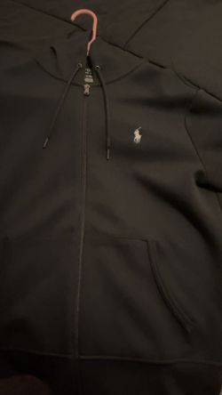 Black Polo ralph lauren zip up hoodie