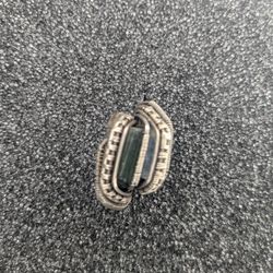 Sterling Silver & Gold Wire Wrapped Ring (Blue & Green Tourmaline)