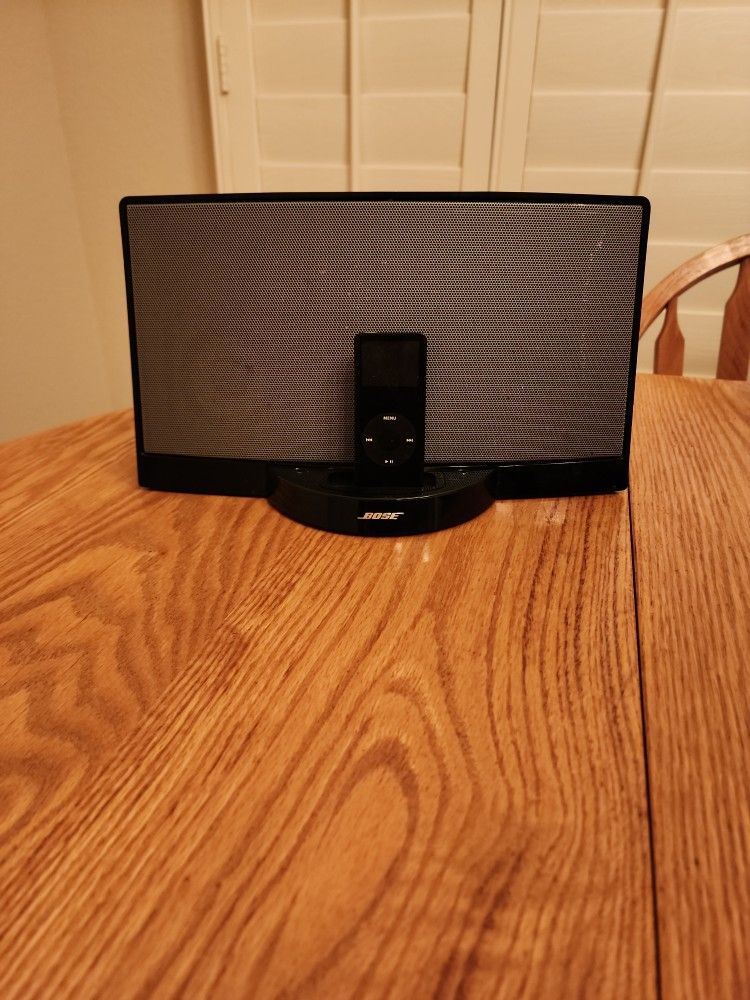 Bose Speaker Sound Dock Digital Music System + Vintage Apple IPod 1GB NO REMOTE