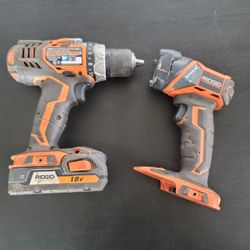 Ridgid Drill And Flashlight