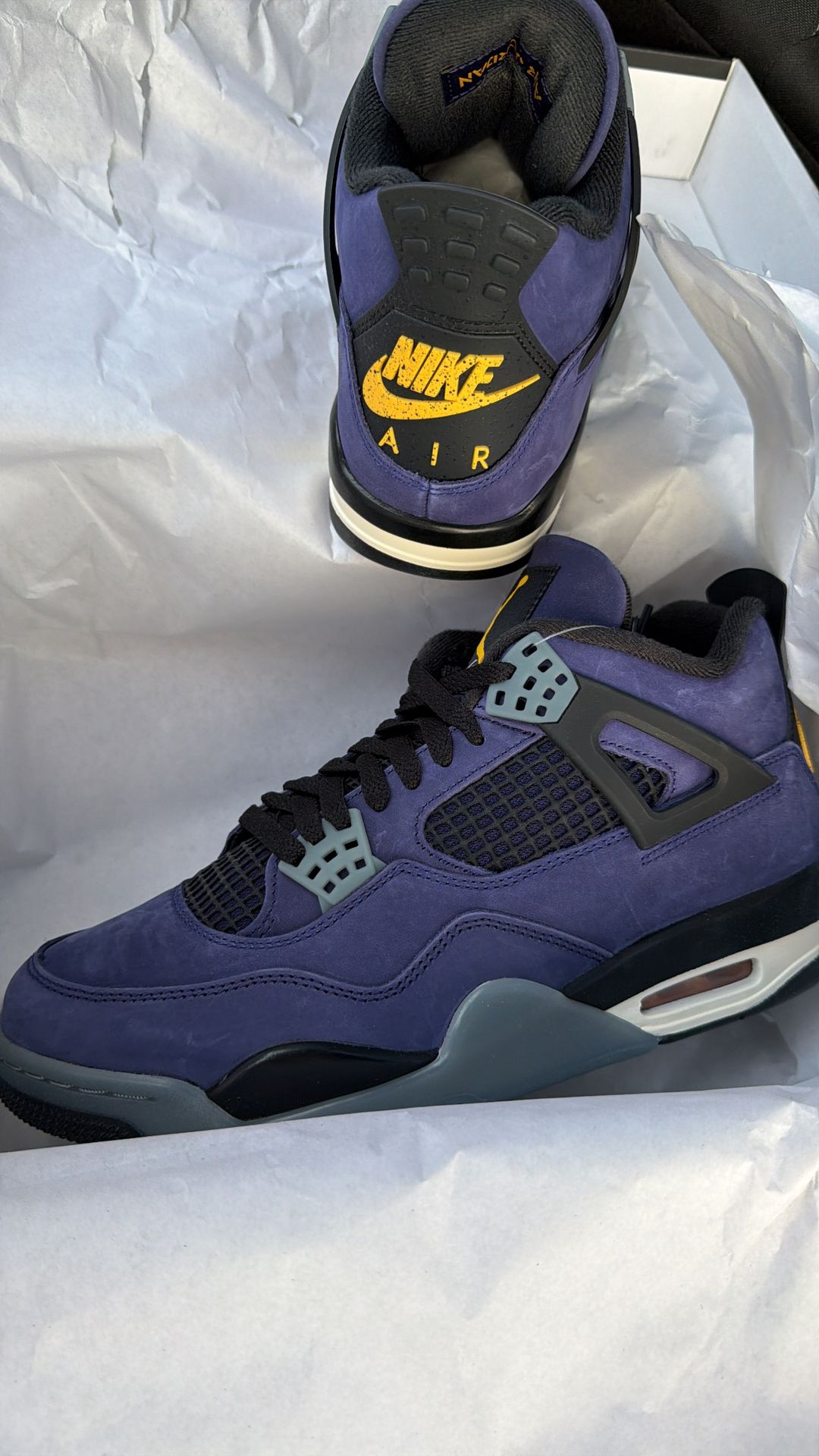 Jordan 4 Retro Lakers size 8.5 11 13 brand new