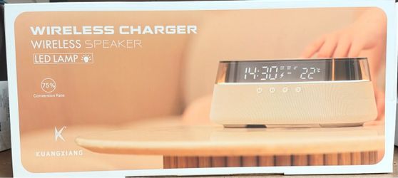 Kuangxiang Wireless Charger Speaker with LED Lamp