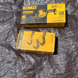 Dewalt  Sawzall.  20 V MAX.  DCS369B And. Battery S.  DCB243 -3