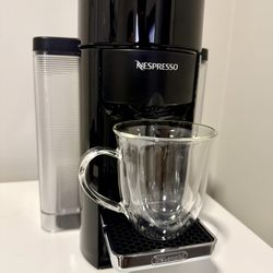 Nespresso Vertuo Coffee and Espresso Machine by De'Longhi SINGLE SERVE COFFEE & ESPRESSO MACHINE: Single serve coffee or espresso at the touch of a bu
