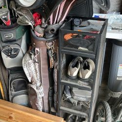 Gold Club Garage Organizer 