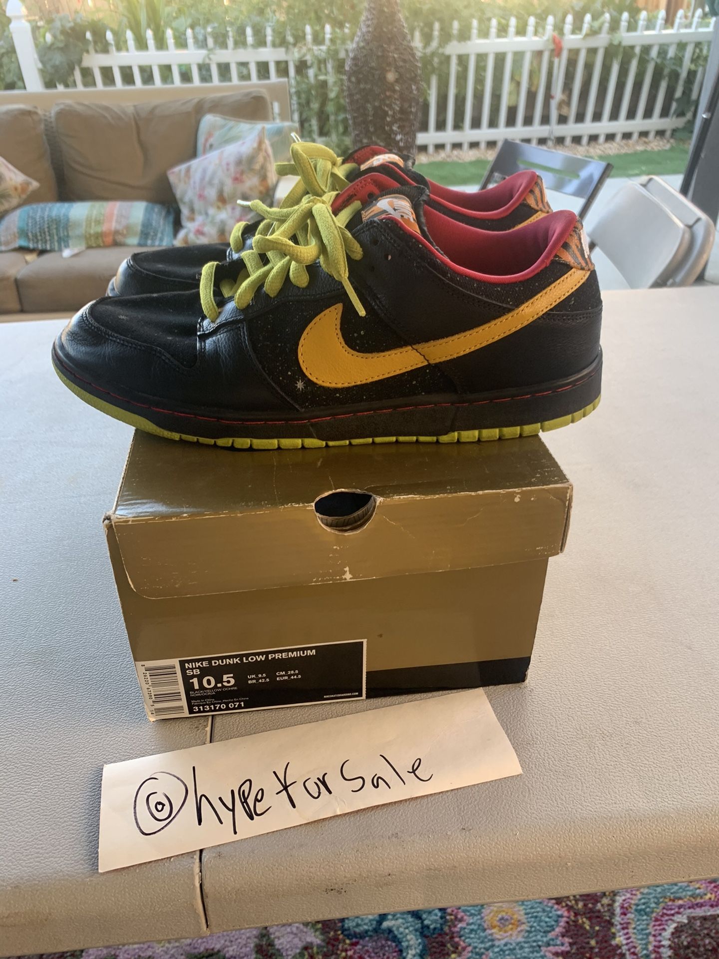 Nike Sb dunk low space tiger size used