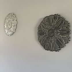 Metal Wall Art 12”x 12”. Total of 4 pieces. Like new 