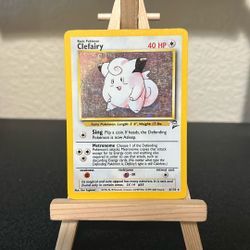 Base Set clefairy holo 1995 6/130 pokemon card