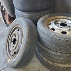 Old Tires With 4 Hole Rims
