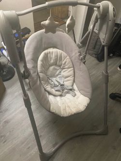 Grey Graco Baby Swing