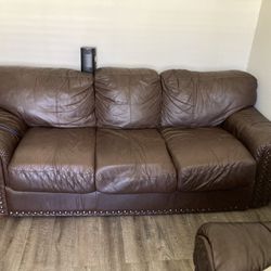 3 Piece Leather Sofa Set