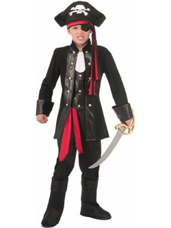 Kids Pirate Halloween Costume Set size small