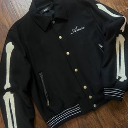 Amiri Bone Varsity Jacket(Size large)