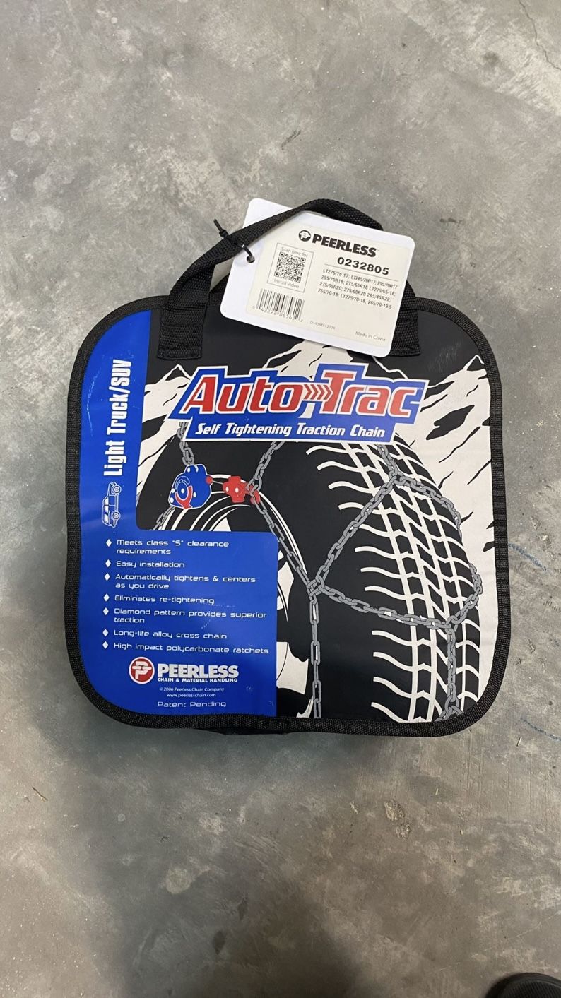 Peerless Snow Tire Chains 33” Tires Off Road Truck 4Runner Jeep Tacoma Toyo KO2 Falken Cooper BFG