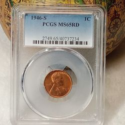 #359 Penny 1946 S MS65 Coin 