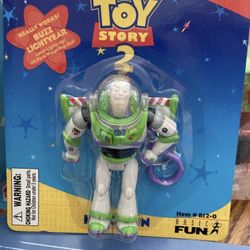 NSIP 1999 Vintage Buzz Lightyear Toy Story 2 Keychain  