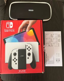 Nintendo Switch OLED w/ Case & Screen Protector Kit