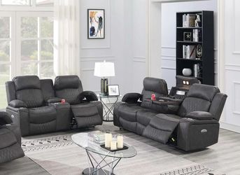 Power Recliner Sofa & Recliner Loveseat ($1,750.00) - Recliner Chair ($395.00 Sold Separately)