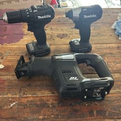 Makita 18v Subcompact hammer drill impact and reciprocating saw set