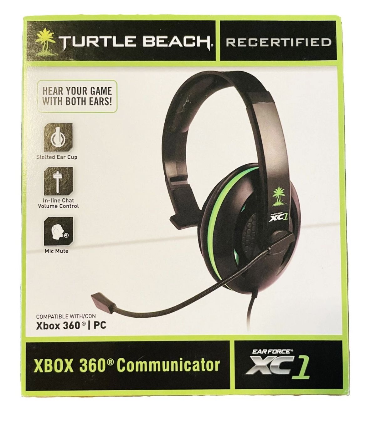 Turtle Beach Ear Force XC1 XBox 360 Live COMMUNICATOR Chat Gaming Headset gaming