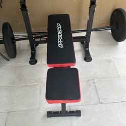 Bench Press Seat + Bar