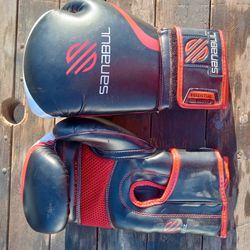 Sanabul Essential Gel Boxing Gloves| Protested Kickboxing Gloves For Men And Women| Ideal For Boxing, MMA, Muy Thai And Heavy Bag Training