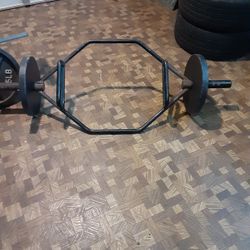 Olympic Hex Bar with plate weights