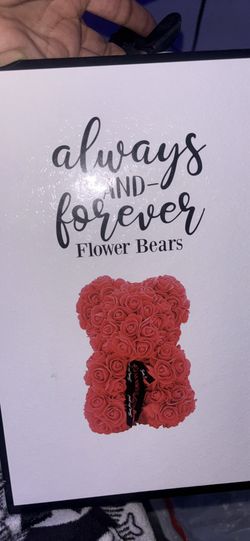 Always & Forever Flower Bear (Red) 